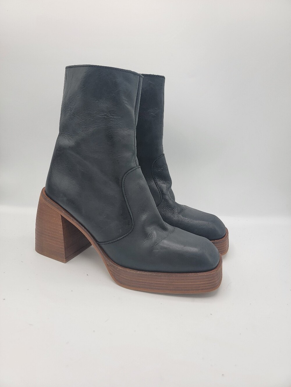 Free People Black Leather Boot